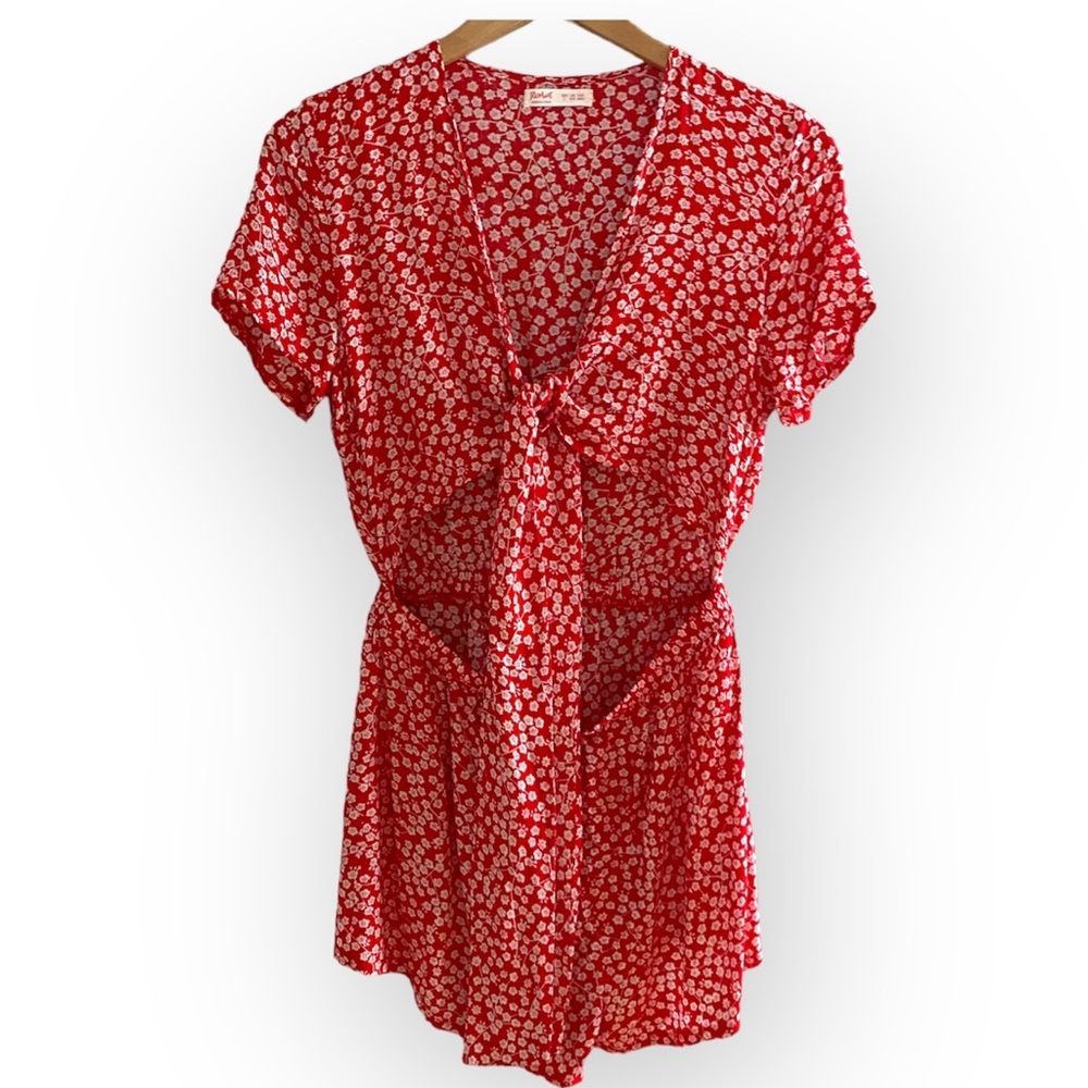 Romwe Self-Tie Cutout Romper
